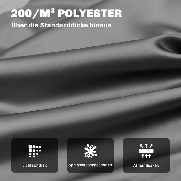 Bänkkudde 100x98cm för Trädgårdsbänk - Mörkgrå Polyester
