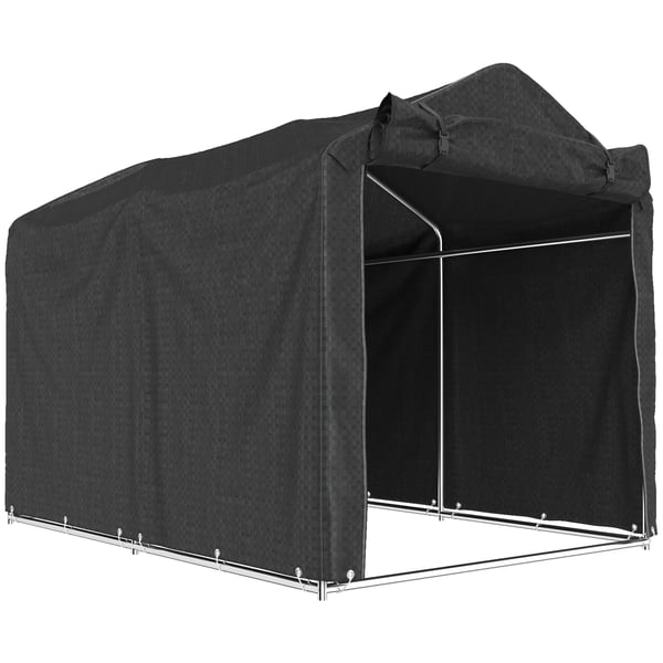 garagetält, vattentätt tältgarage med dörr, UV-beständigt 220 x 157 x 165 cm svart garagetält, vattentätt tältgarage med dörr, UV-beständigt 220 x 157 x 165 cm svart