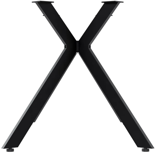 Cascada S Bordben - Mat Sort Metal - Industriel Stil DIY Bordstel - 135cm B x 72cm H, Maks. Belastning 120kg