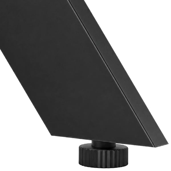 Cascada S Bordben - Mat Sort Metal - Industriel Stil DIY Bordstel - 135cm B x 72cm H, Maks. Belastning 120kg