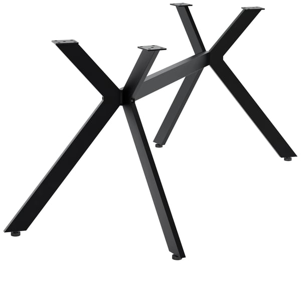 Cascada M Bordben - Mat Sort Metalramme, Industriel Stil, Kraftig (120 kg), DIY Bordstel