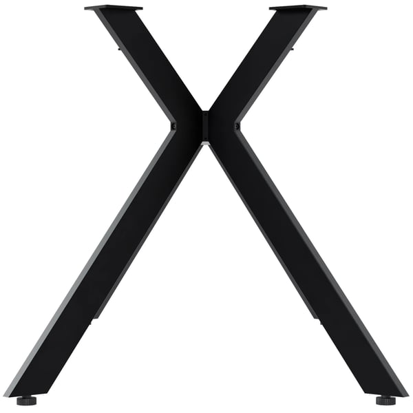Cascada M Bordben - Mat Sort Metalramme, Industriel Stil, Kraftig (120 kg), DIY Bordstel