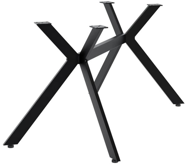 Cascada S Bordben - Mat Sort Metal - Industriel Stil DIY Bordstel - 135cm B x 72cm H, Maks. Belastning 120kg Cascada S Bordben - Mat Sort Metal - Industriel Stil DIY Bordstel - 135cm B x 72cm H, Maks. Belastning 120kg