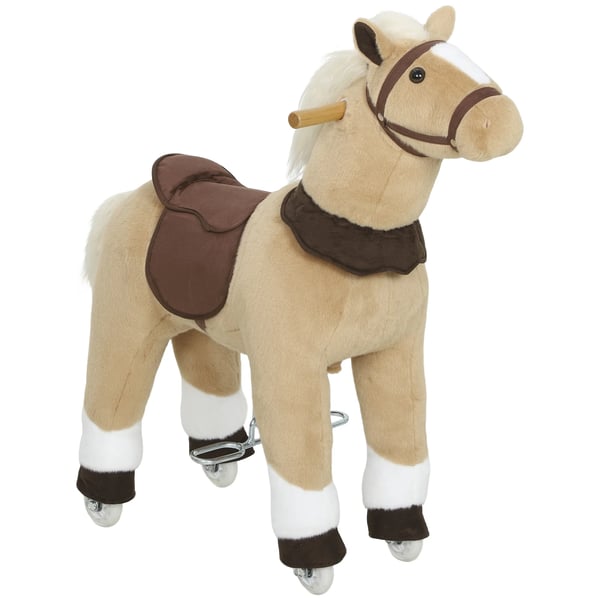 Ridehest til børn, brun, 3-5 år