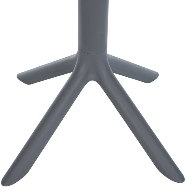 Lacota rundt have- og bistrobord i plast, antracit, 60 cm diameter