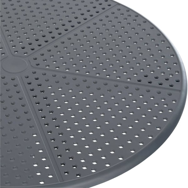 Lacota rundt have- og bistrobord i plast, antracit, 60 cm diameter