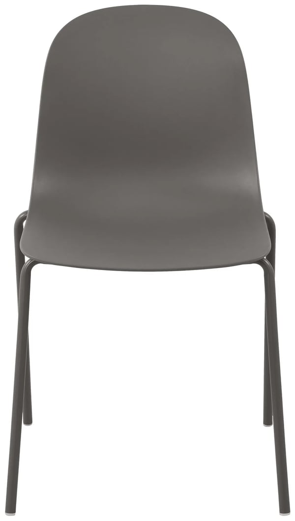 Hardin stapelstol - Taupe polypropylensits & pulverlackerad stålram - Inomhus/Utomhus - 85cm H x 51cm B