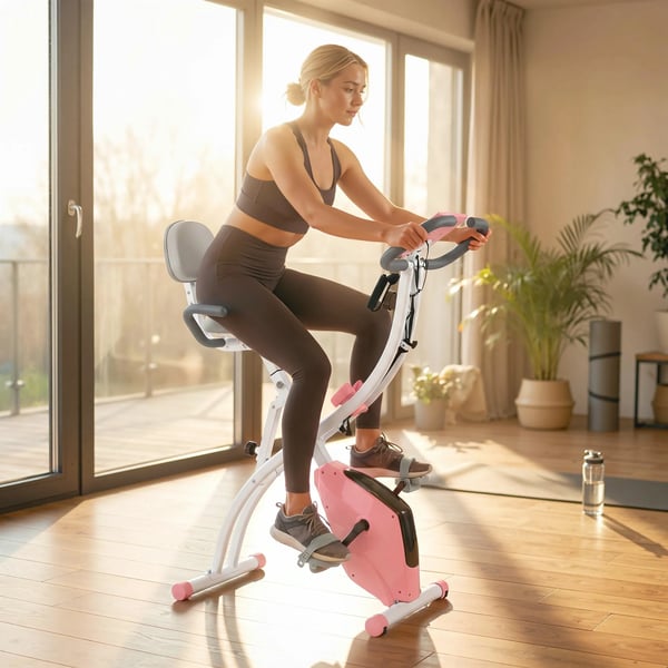 Kuntopyörä X-Bike 2-in-1 Kannettava Polkupyörä Kouluttaja LCD-näyttö Taittuva Kotiharjoittelu Polkupyörä 8 Tasolla Magneettinen Vastus Ja Kiris