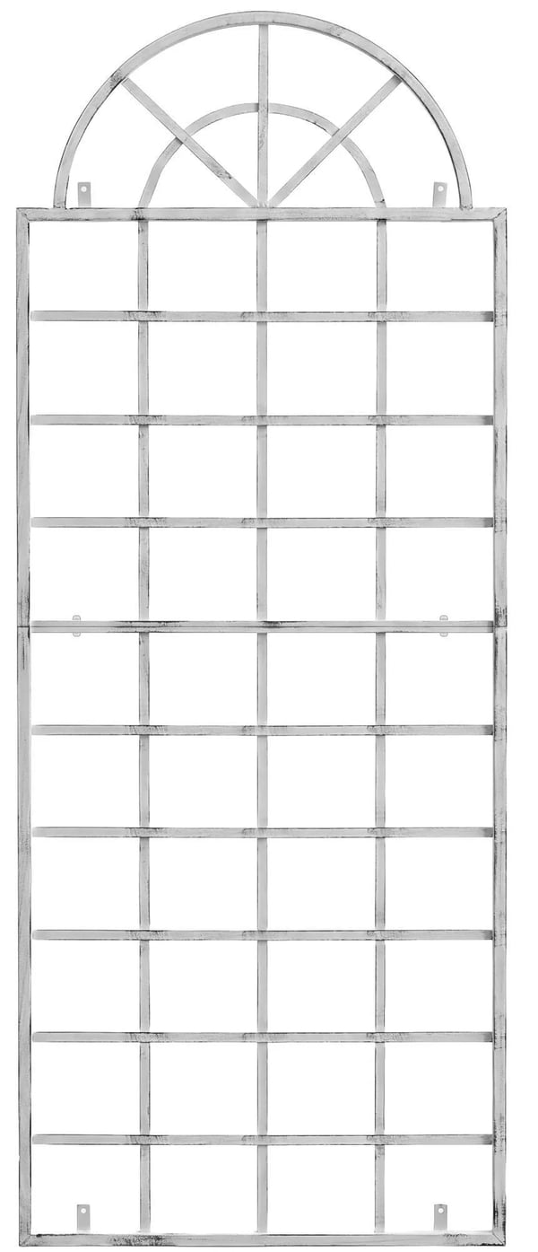 Viva espalier i metal til klatreplanter - Antikhvid, 70 x 180 cm