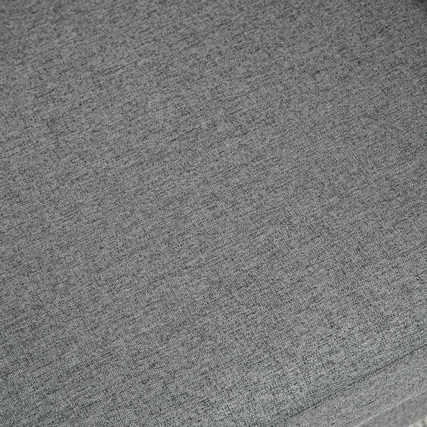 ® Dubbelsits soffa Mysig soffa avtagbar med kuddar, linne, ljusgrå, 141x65x78cm