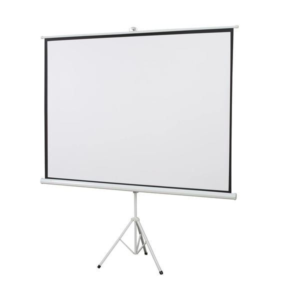 Projektionsdug 100" (203x152cm) 4:3 Format, Hvid Plastik og Metal