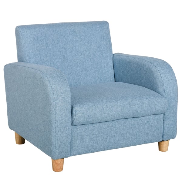 Brnesofa i bl og tr, bld, 49x45x44,5cm