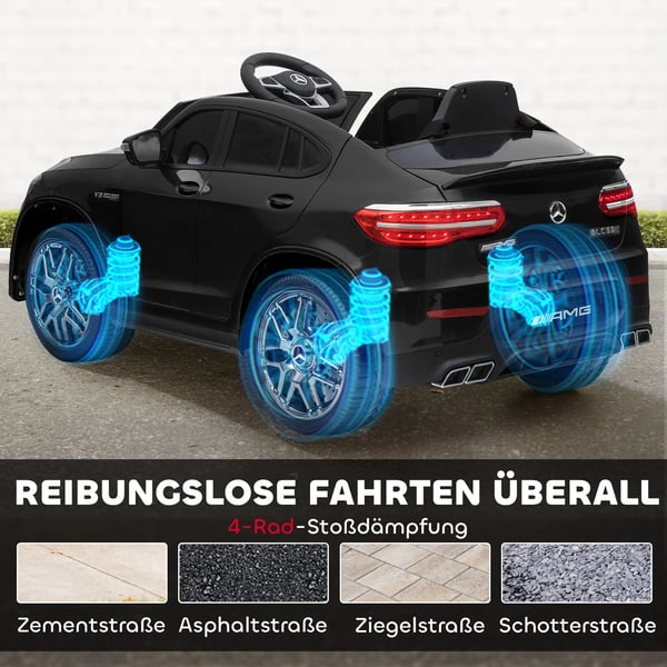 Barnbil Mercedes-Benz AMG Elbil 12V Svart med Fjrrkontroll