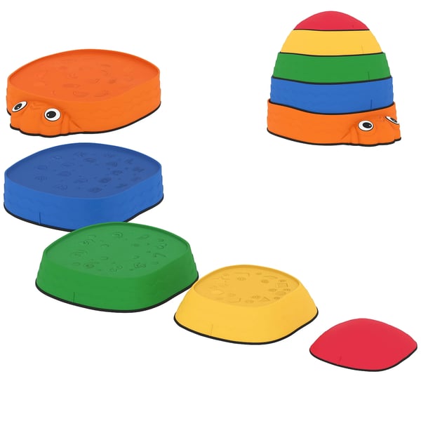 Balansstenar för barn - 5 st nyckelpigor, Multicolour, Plast, 2-8 år