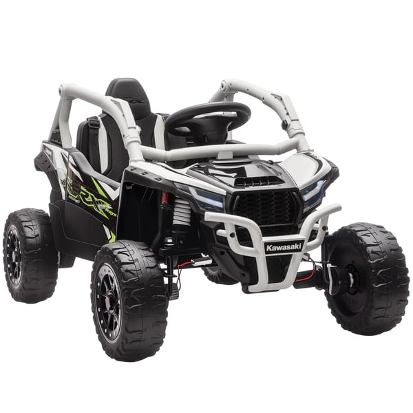 Lapsille Kawasaki Teryx KRX 1000 sähköajoneuvo SUV, kaukosäädin, musiikki, harmaa