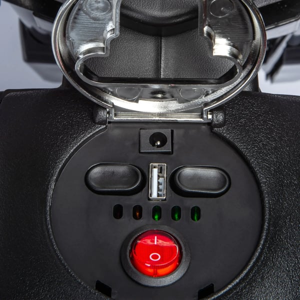 Elektrisk Børnemotorcykel 12V - Gul Plastik, Musik & Støttehjul, 6 km/t, 3-8 år