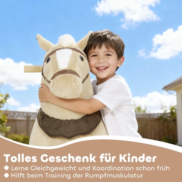 Ridhäst för barn, Brun, 3-5 år