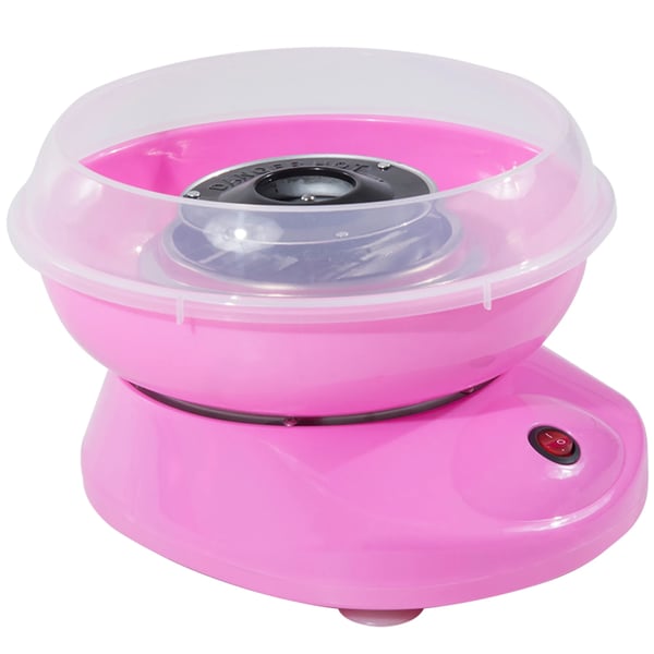Sukkerspin Maskine - Kompakt Candyfloss Maker med Rustfrit Stål, PP & Lyserød Farve - Perfekt til Hjemmebrug