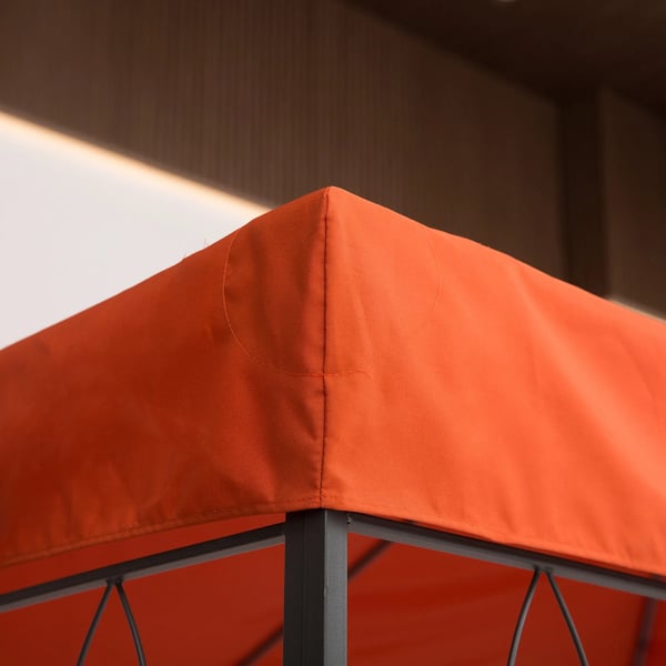 Reservedel Tag til Pavillon 3x4m Polyester Rustrød 180g/m²