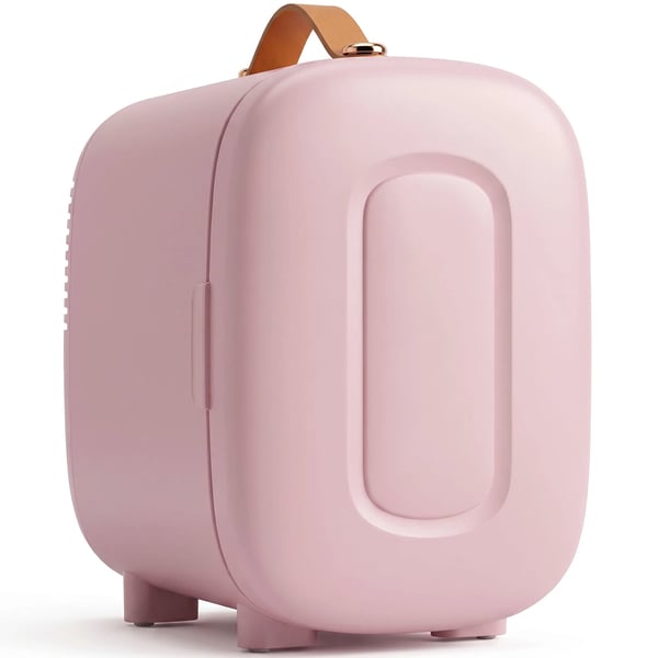 Minijääkaappi Jääkaappi Kauneusjääkaappi, 4 L tilavuus, 20,3 x 26,3 x 28 cm, Pinkki