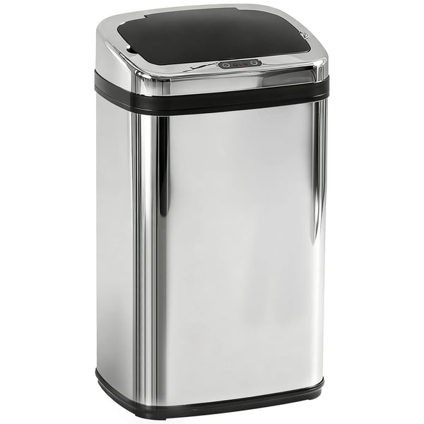 automaattinen sensorilla varustettu roska-astia, IR-sensori, 30L, neliskulmainen, valinnainen sisäastia, ruostumaton teräs
