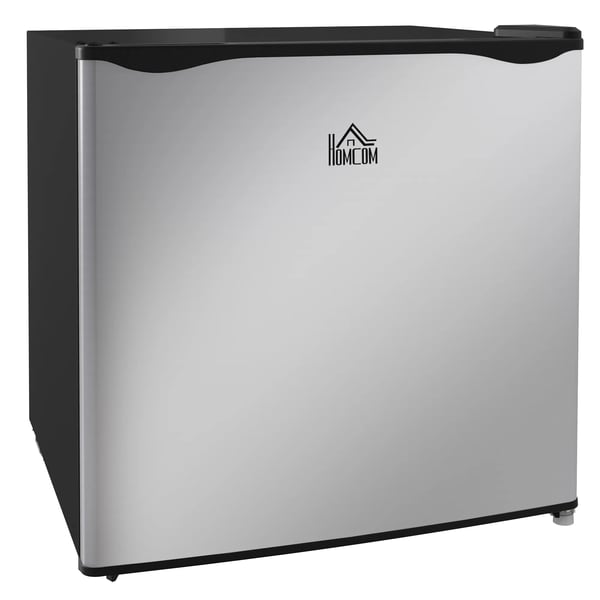Minifrys, 35 L, Silver, Kompakt Frysskåp (Stål/Plast) för Hem och Kontor, -14 till -24°C