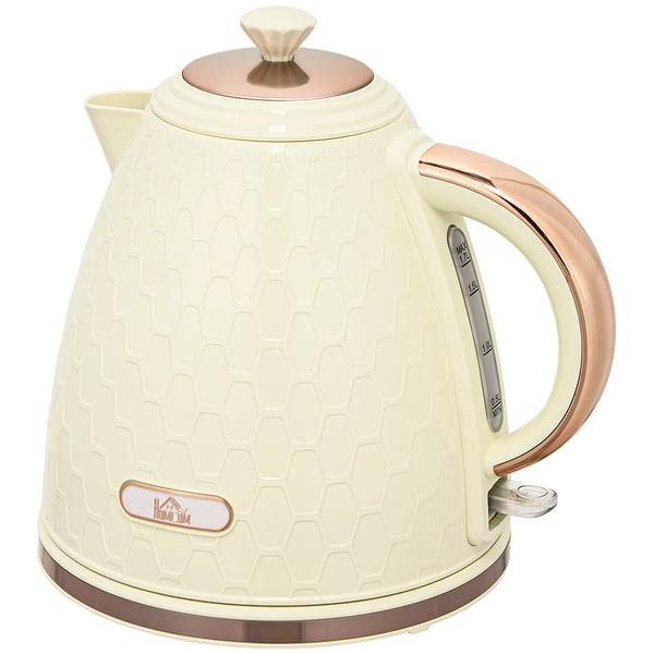 Vedenkeitin, 2200W, Näkyvä taso, Suodatin, Nopea, Beige
