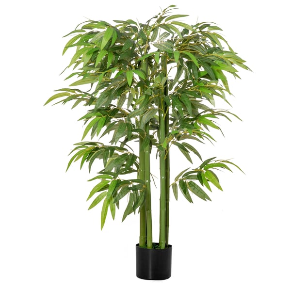 Keinotekoinen Bambu 140cm, Vihreä Muovi, 780 Lehteä, Ruukussa, Sisä/Ulkokäyttöön Keinotekoinen Bambu 140cm, Vihreä Muovi, 780 Lehteä, Ruukussa, Sisä/Ulkokäyttöön