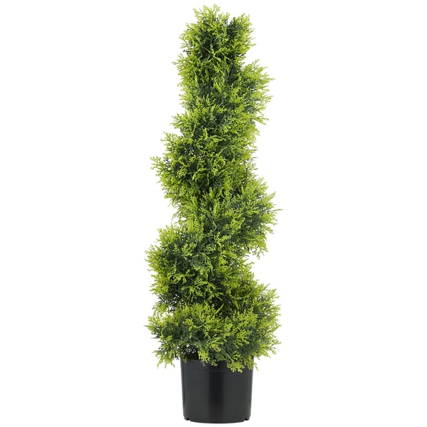 Spiral Kunstig Cypres 90cm Pant i Plastik & Metal - Gran