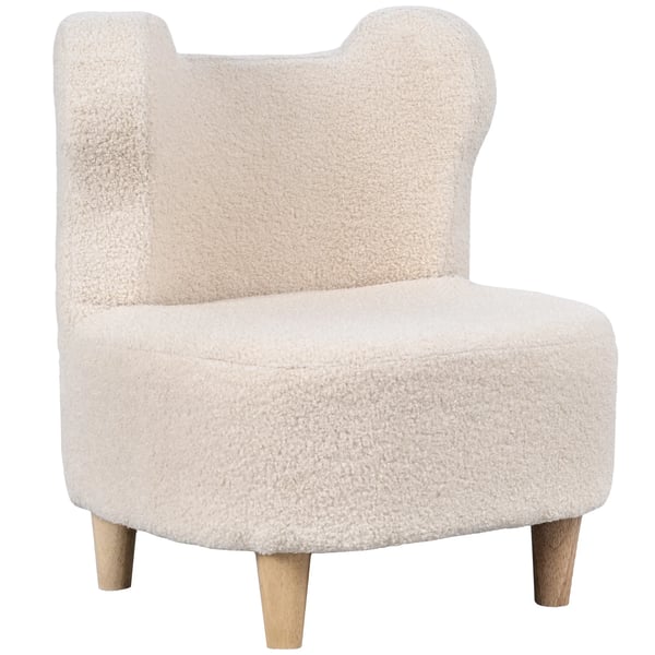 BFrnestol, Beige - Plysset SBstol med BjFrneFrer og FleecbetrFk