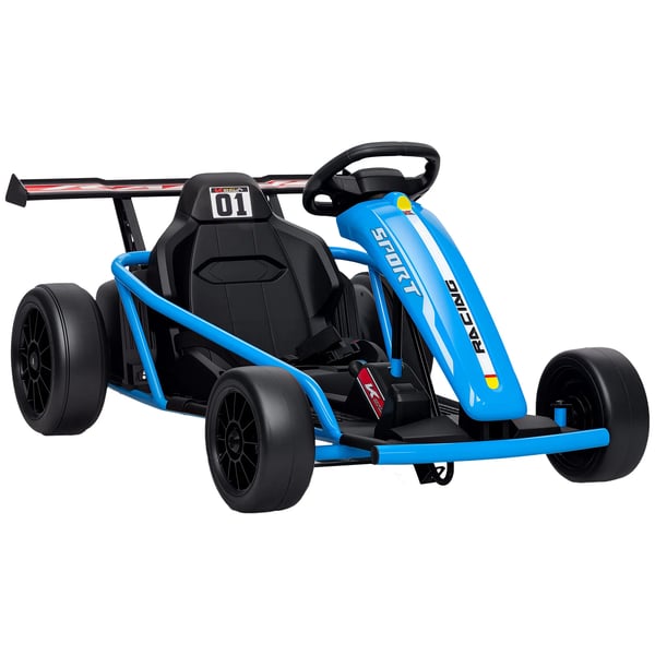 24V Elektrisk Gokart til børn med driftingfunktion, Blå