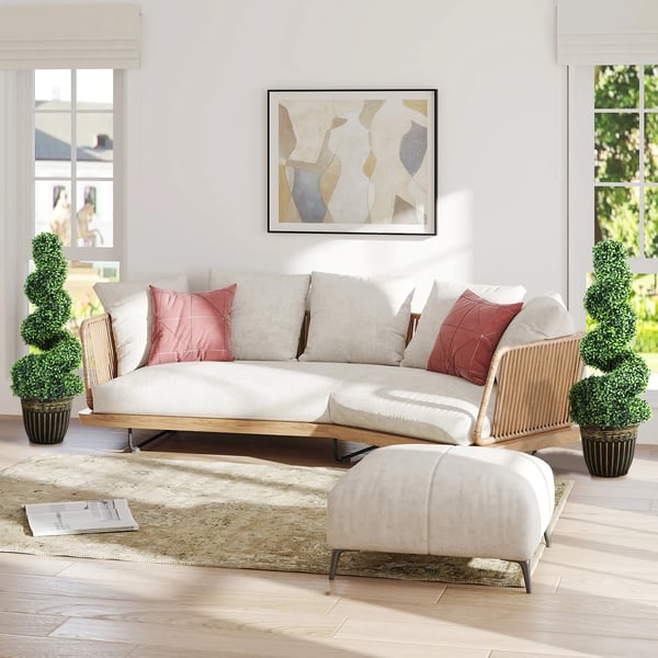 Kunstige Planter 2 stk. Spiral Buxbom (90 cm) - UV-bestandige PE/Stål, Grøn til Indendørs/Udendørs Brug