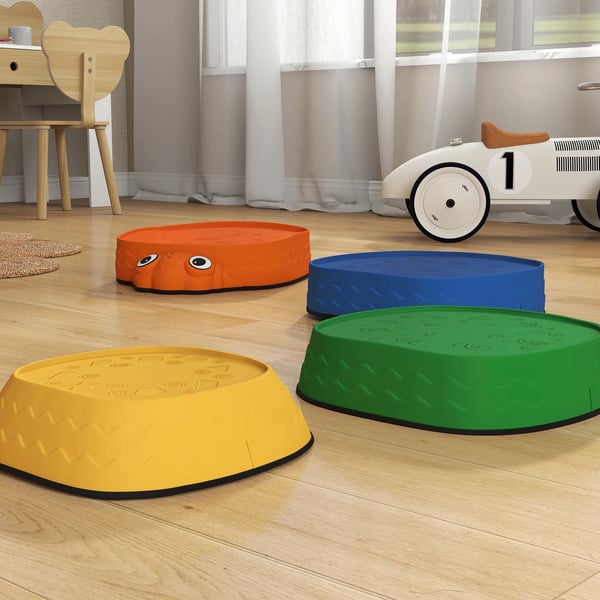 Balansstenar för barn - 5 st nyckelpigor, Multicolour, Plast, 2-8 år