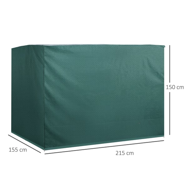 ® Presenning beskyttelsesovertræk vandtæt UV-beskyttelse 215x155x150cm
