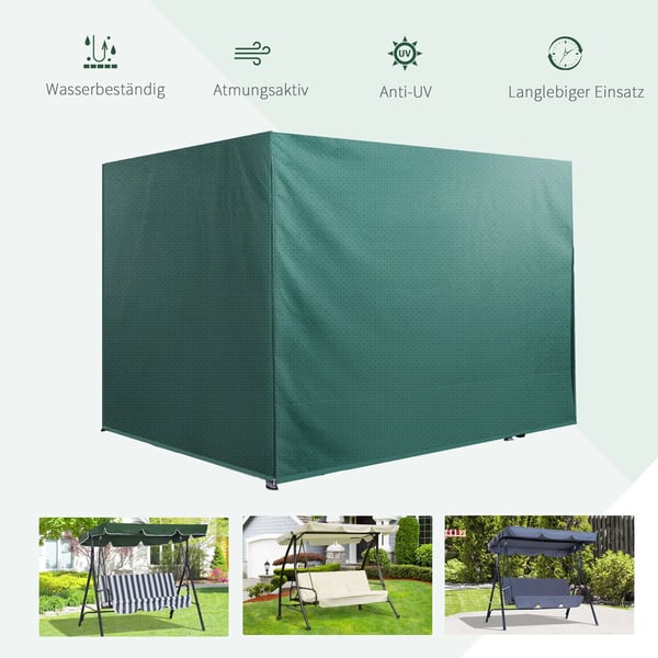 ® Presenning beskyttelsesovertræk vandtæt UV-beskyttelse 215x155x150cm
