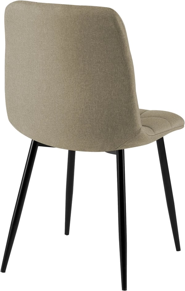 Tilde Spisebordsstole i Stof Sæt med 4 - Taupe, Metalstel