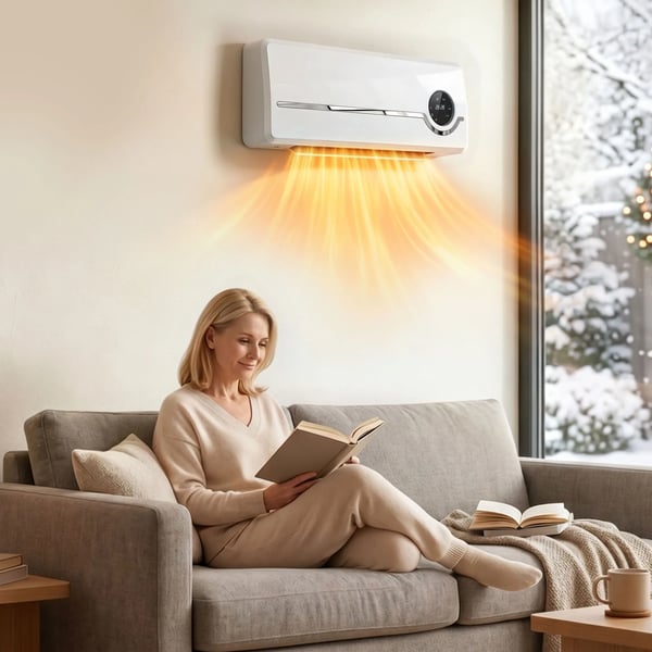 seinäkiinnitteinen keraaminen lämpöpuhallin 2000W puhaltimella, kaukosäätimellä, 2 lämmitystilaa, LED-näyttö
