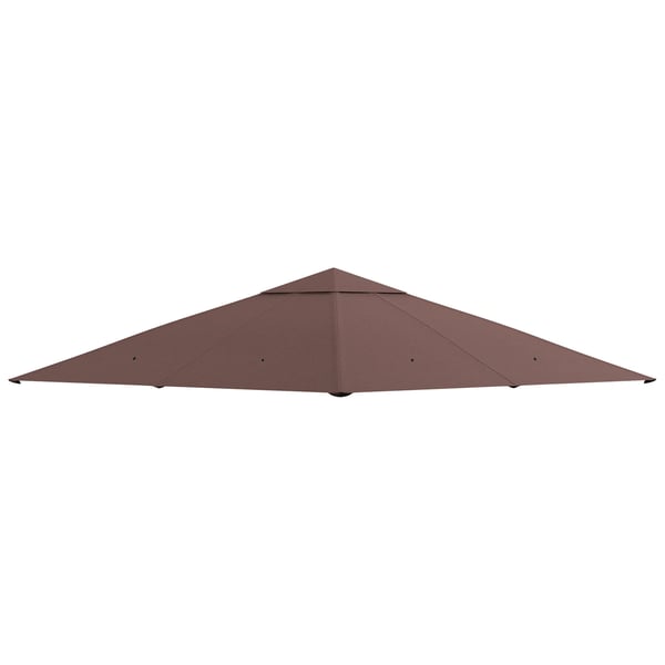 Ersättningstak för paviljong Kaffe 2,93x2,93m - UV-skydd & Vattenresistent Polyester