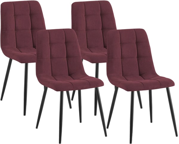 Set med 4 Tilde manchesterstolar