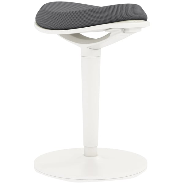 Ergonomisk Arbetsstol/Sittpall, Grå Mesh, Justerbar Höjd 56,5-71,5 cm