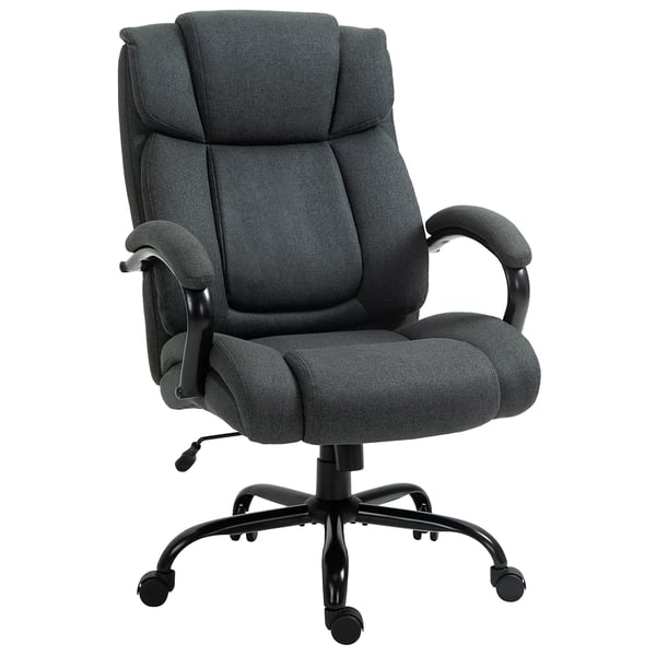 Ergonomisk Kontorstol, Mørkegrå, Polyester, Justerbar, Op til 220 kg
