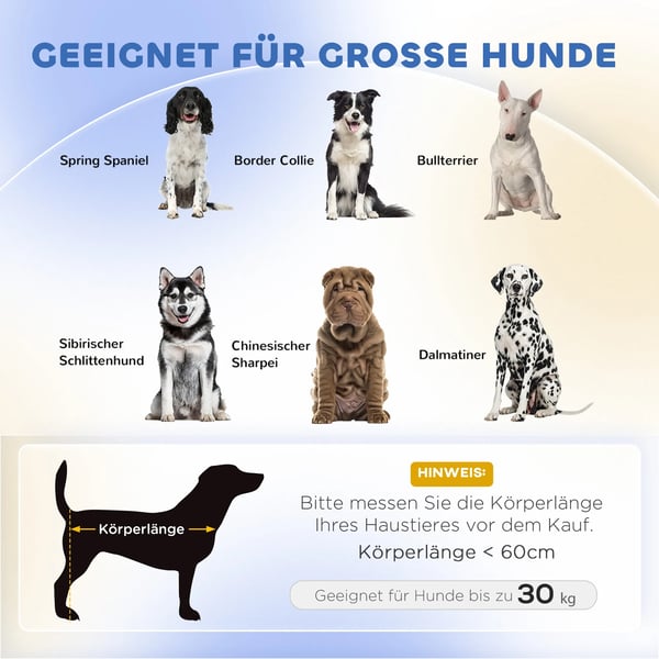Hundeseng hundesofa kæledyrssofa, eukalyptustræ, 98 x 67 x 25 cm, blå