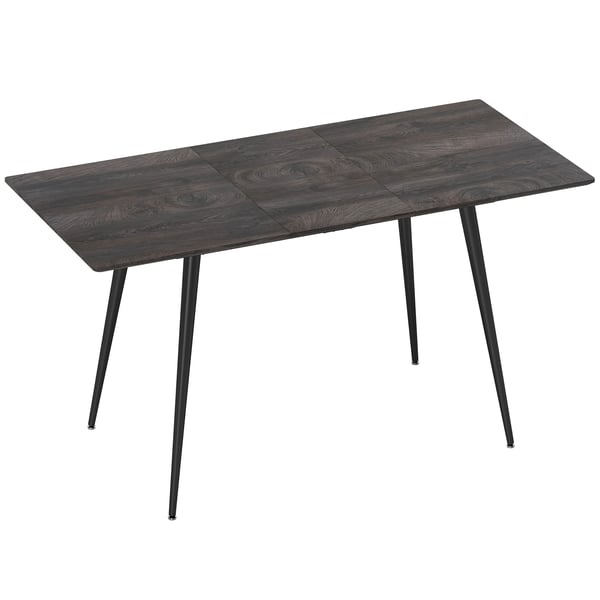 Utdragbart matbord grått MDF 6-8 personer, köksbord, 160x75x77 cm Utdragbart matbord grått MDF 6-8 personer, köksbord, 160x75x77 cm