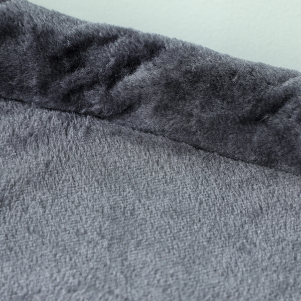 Kattetræ med 2 Huler og Sidesijde, Mørkegrå Polyester/Sisal