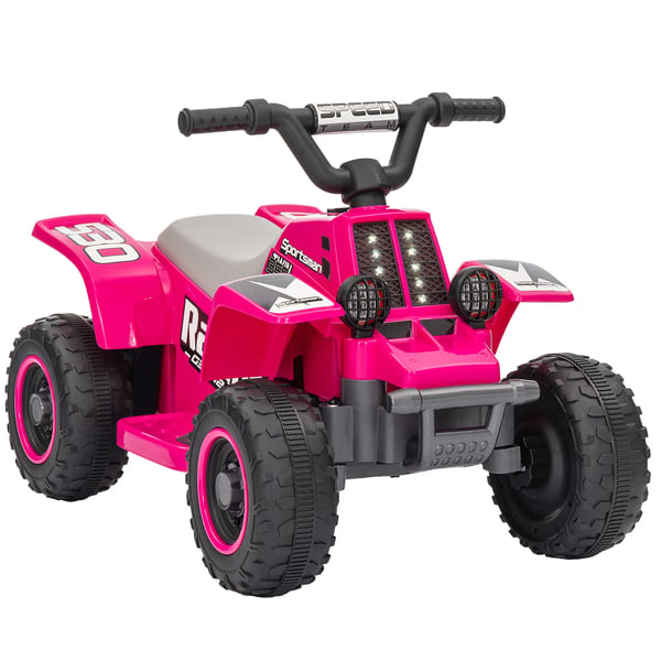 Børne El-Quad 6V - Lyserød Metal ATV med LED og Horn til Børn 1,5-3 år - 3 km/t Børne El-Quad 6V - Lyserød Metal ATV med LED og Horn til Børn 1,5-3 år - 3 km/t