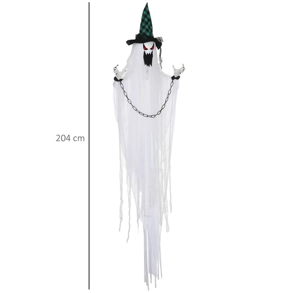 Spöklika Halloween-dekoration, skräckinjagande ylande och rörelse, batteridriven