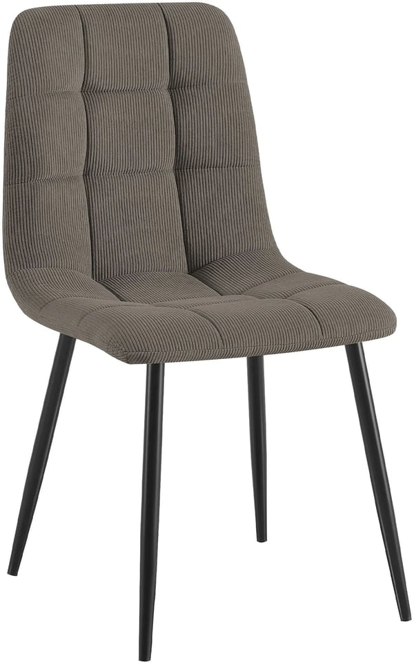 Tilde Cord spisebordsstol, taupe, metalramme