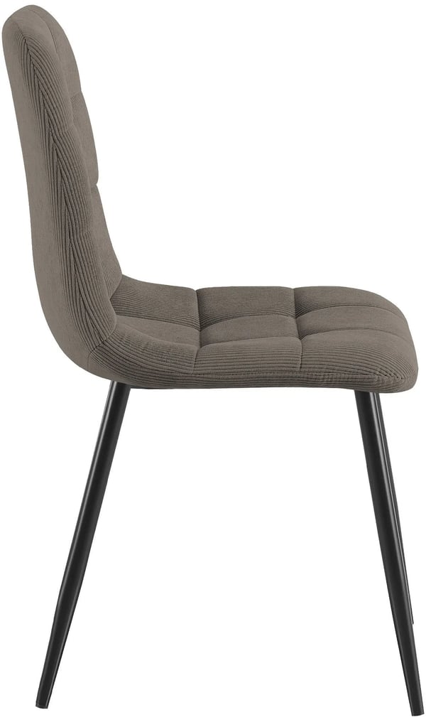 Tilde Cord spisebordsstol, taupe, metalramme