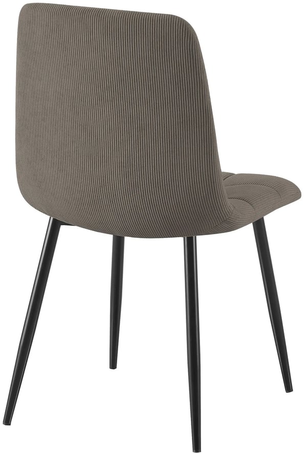 Tilde Cord spisebordsstol, taupe, metalramme