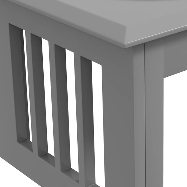Hundmatsstation i Rostfritt Stål med 2 Skålar, Förhöjd Design, Grå, 58,4 x 30,5 x 25,4 cm